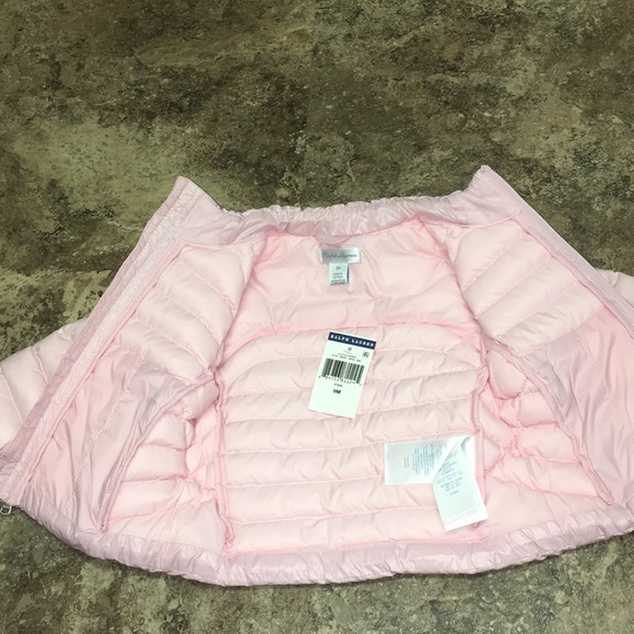 SOLD NWT Ralph Lauren Polo BabyGirl Puffer coat 9m - Picture 5 of 6